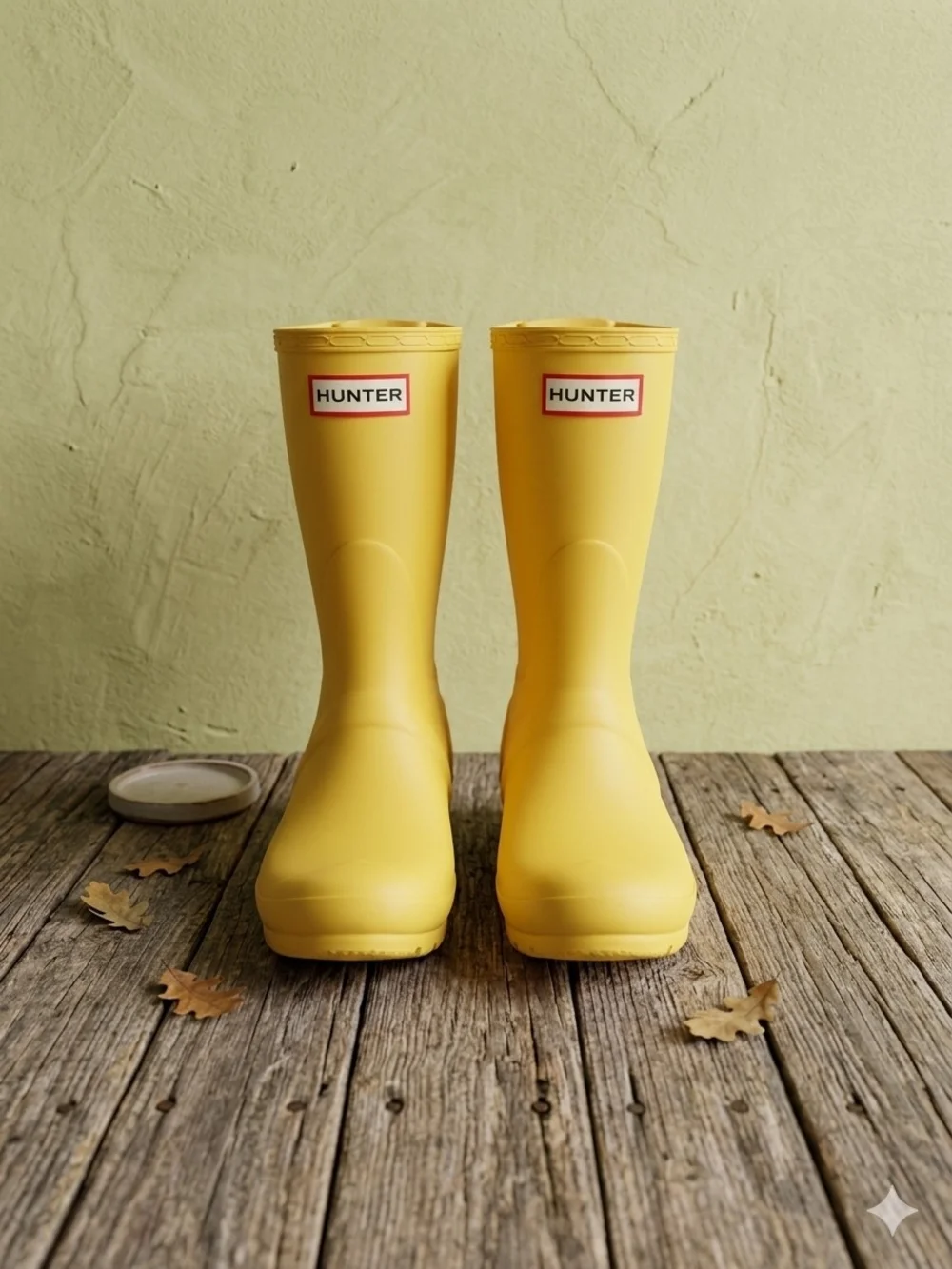 Hunter Womens' Yellow Classic Rain Boots